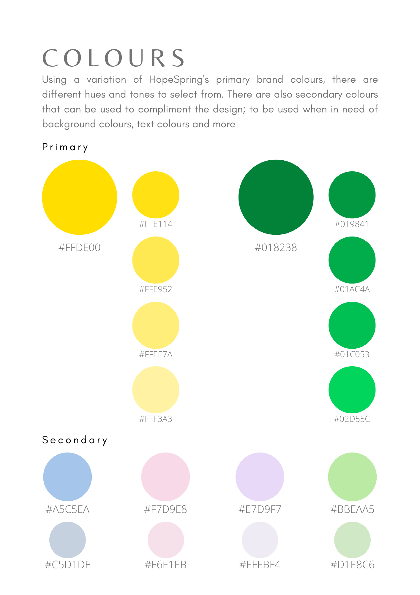 HopeSpring project work