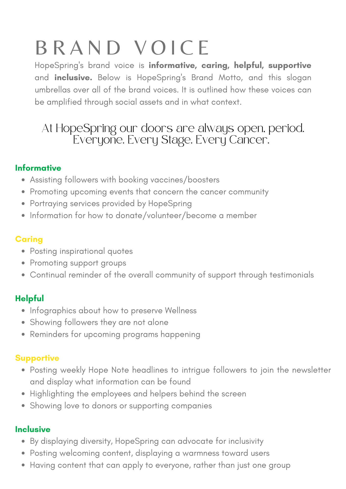 HopeSpring project work